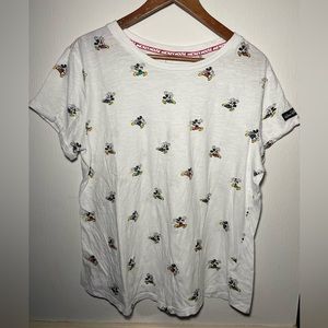 Disney Parks Branded Mickey Mouse AOP All Over Print Tee T Shirt
